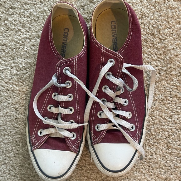 Converse Burgundy Canvas Sneakers - Picture 1 of 4